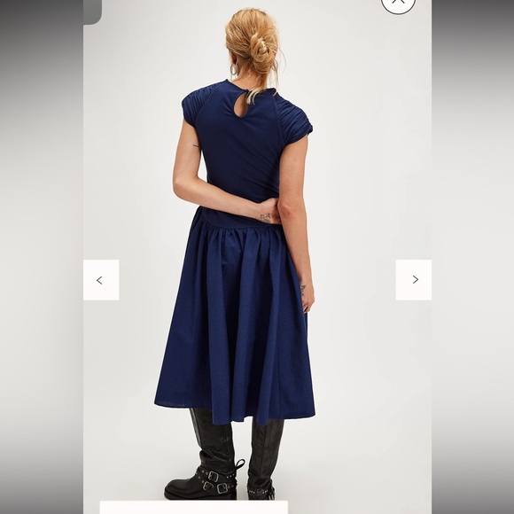 NWOT free people Afternoon Elegance Midi Dress - Picture 2 of 11